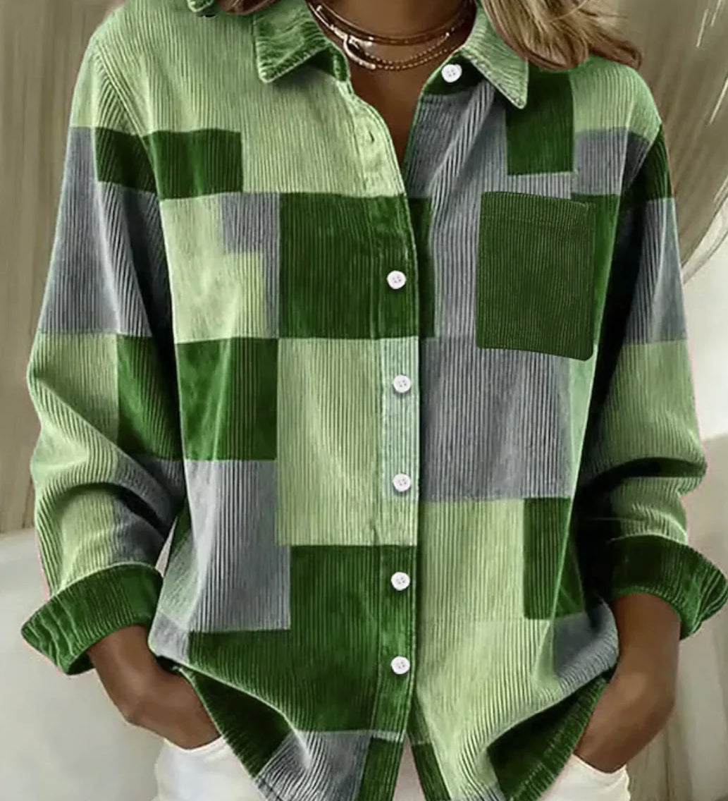 Ana - Cardigan de Malha com Padrão Xadrez