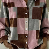 Ana - Cardigan de Malha com Padrão Xadrez